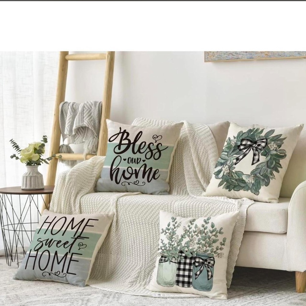 Decorative Throw Pillow Cover Set of 4